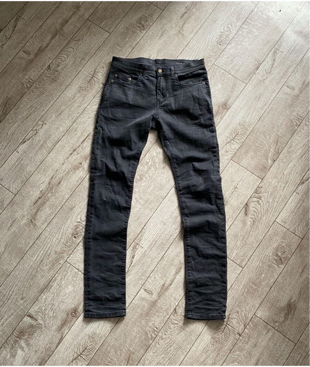 SAINT LAURENT Черные джинсы скинни, фото 2