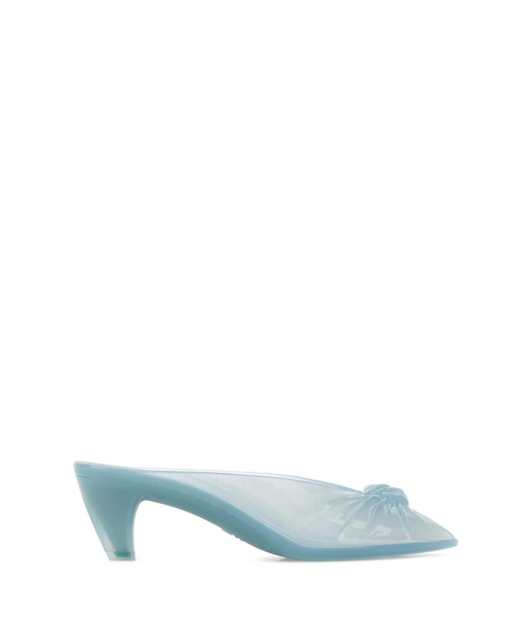 CHLOE Голубые резиновые мюли, фото 1