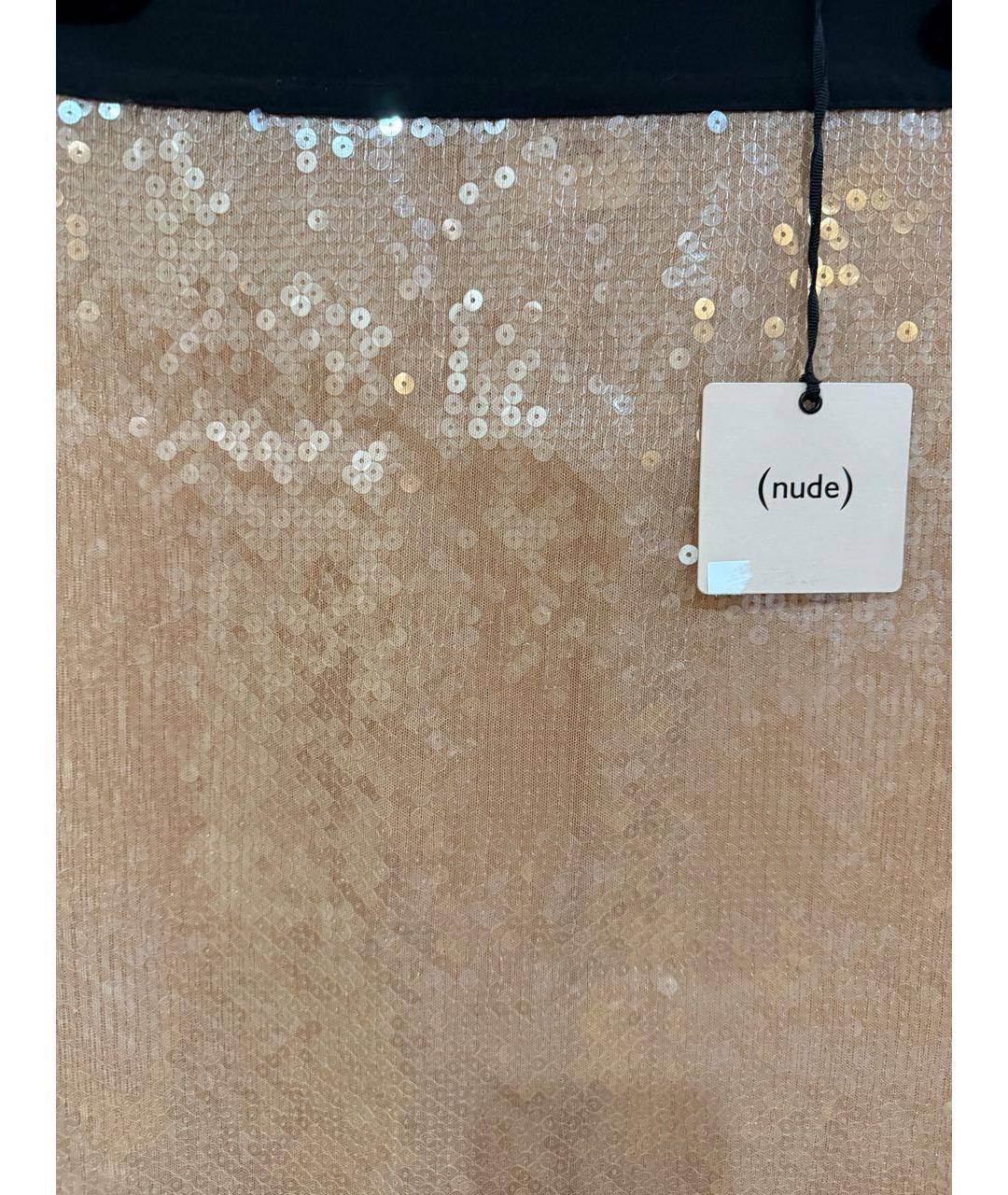 NUDE Розовая полиамидовая юбка миди, фото 6