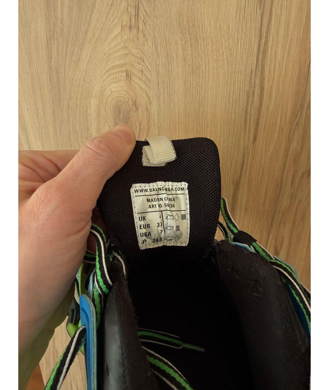 BALENCIAGA Мульти кожаные кроссовки, фото 6