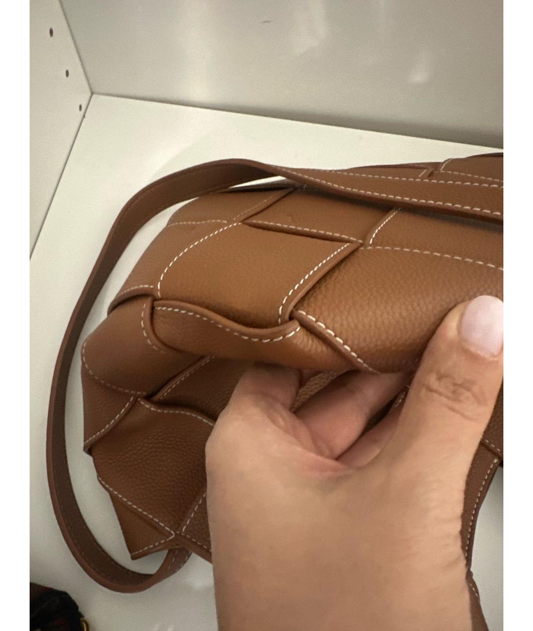 LOEWE Коричневая кожаная сумка тоут, фото 8