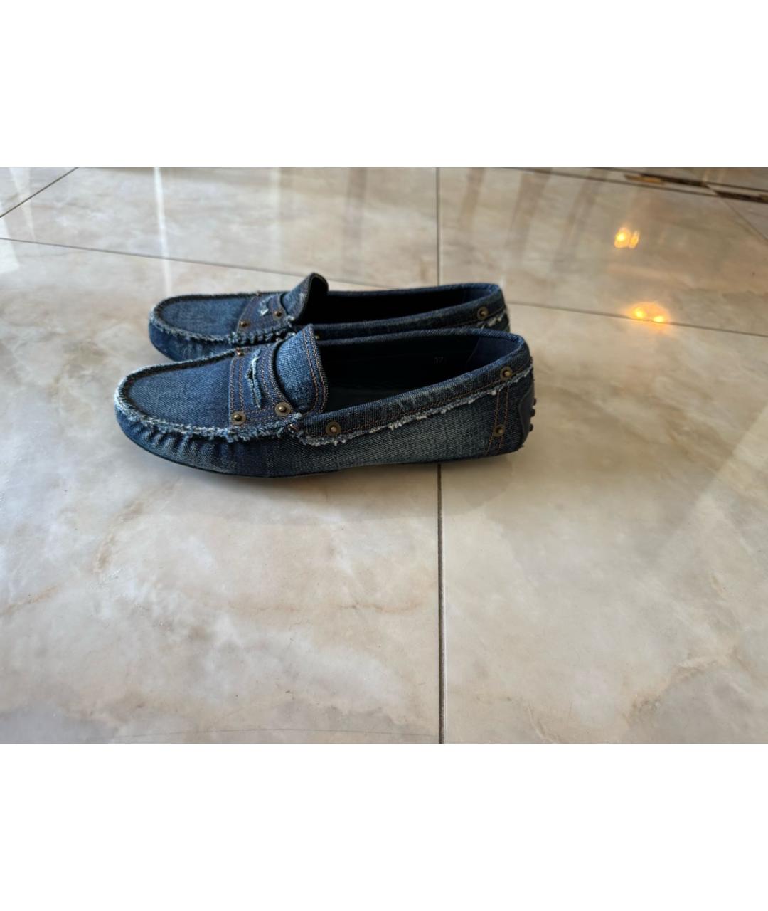 TOD'S Синие мокасины, фото 6