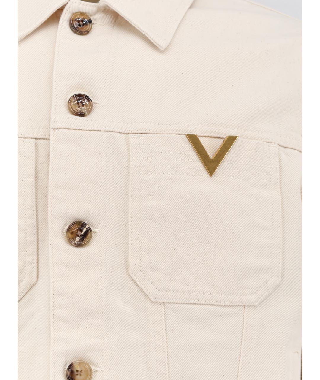 VALENTINO Бежевая хлопковая куртка, фото 3