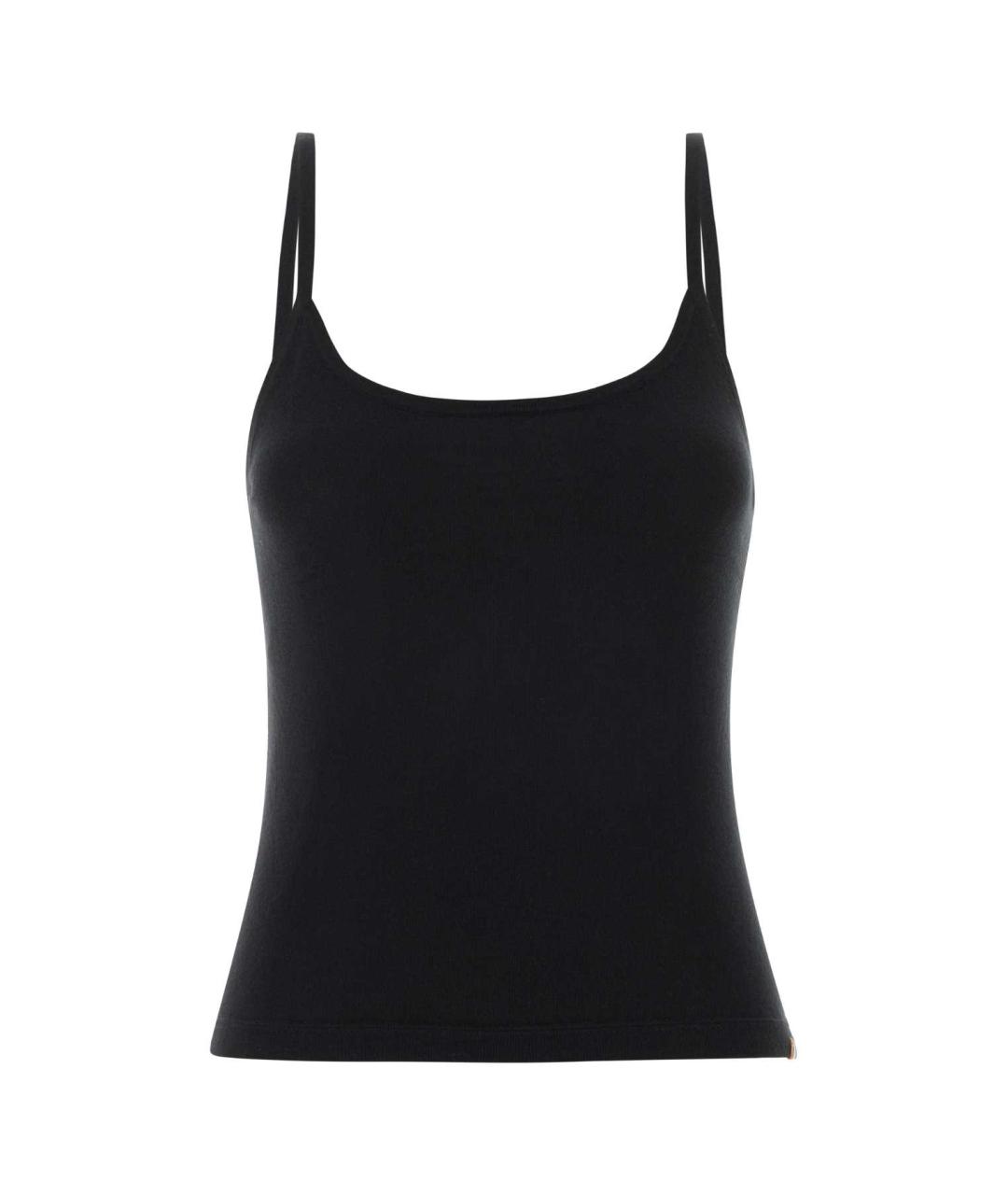 EXTREME CASHMERE Черная хлопковая майка, фото 1