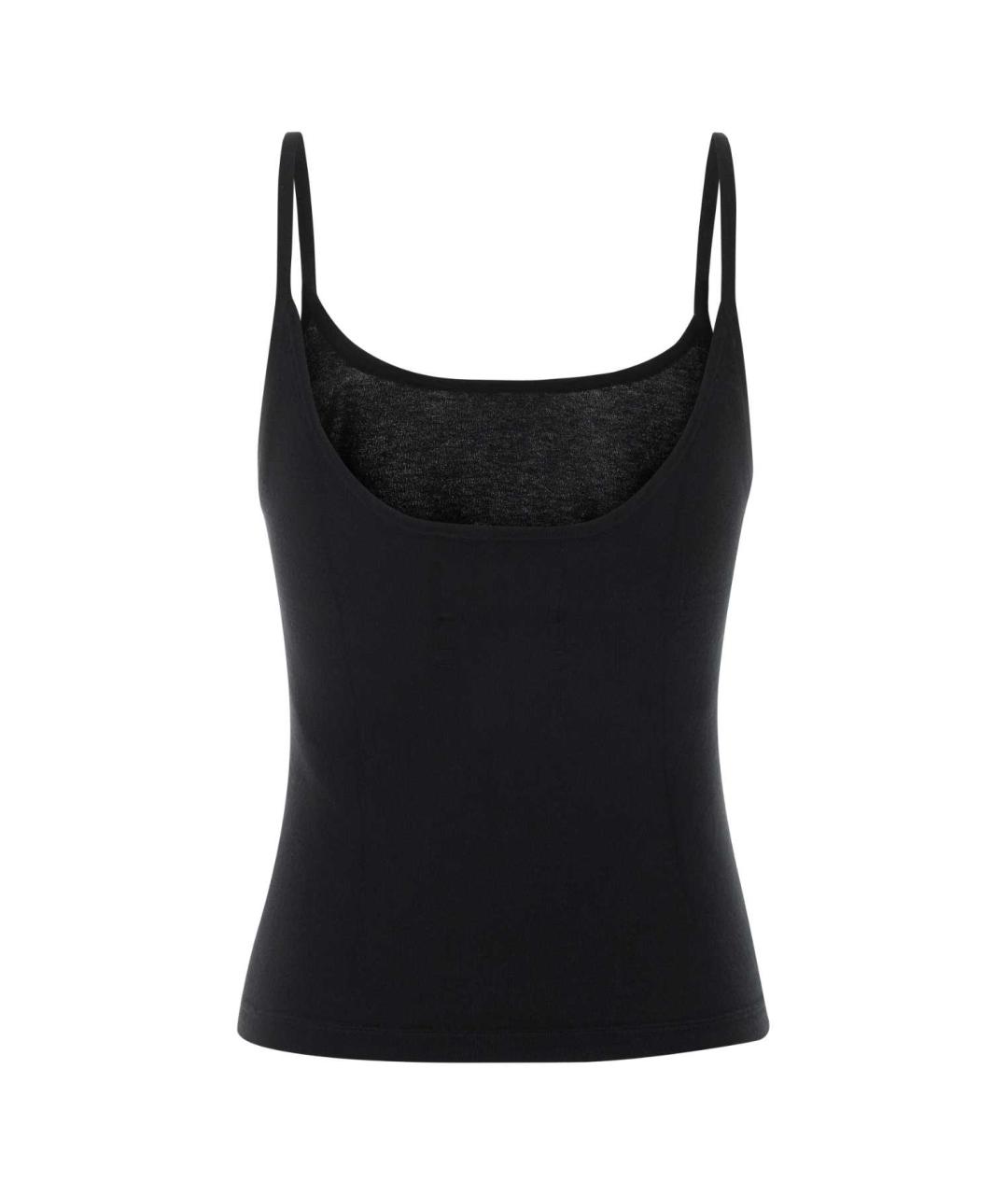 EXTREME CASHMERE Черная хлопковая майка, фото 2