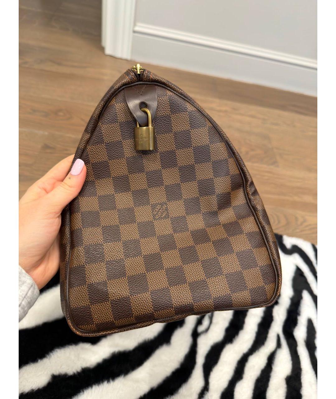 LOUIS VUITTON Коричневая сумка с короткими ручками, фото 3