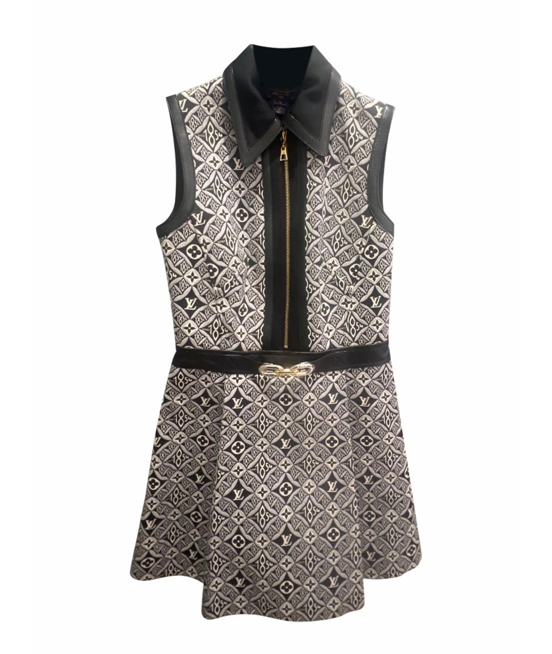 LOUIS VUITTON Мульти хлопковое коктейльное платье, фото 1