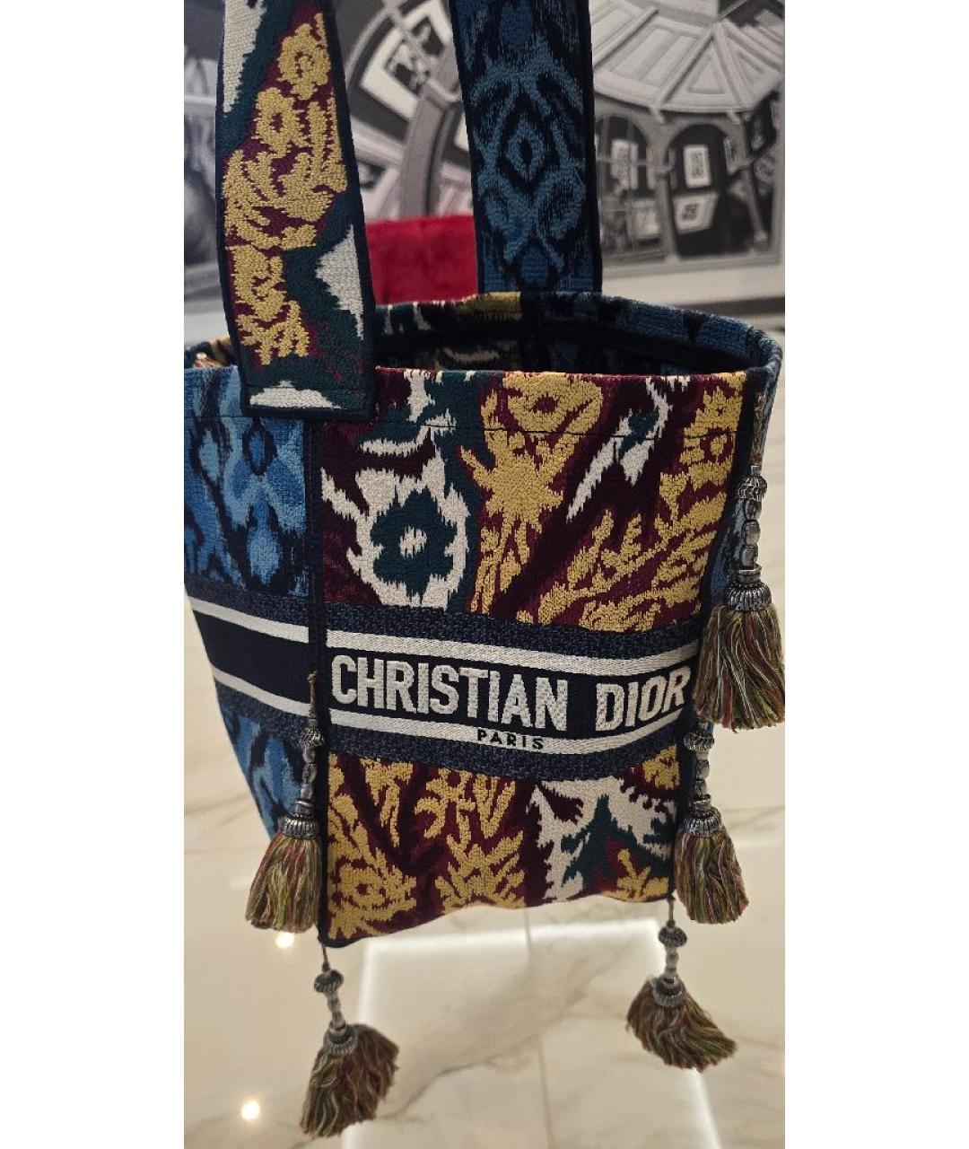 CHRISTIAN DIOR Мульти тканевая сумка тоут, фото 3