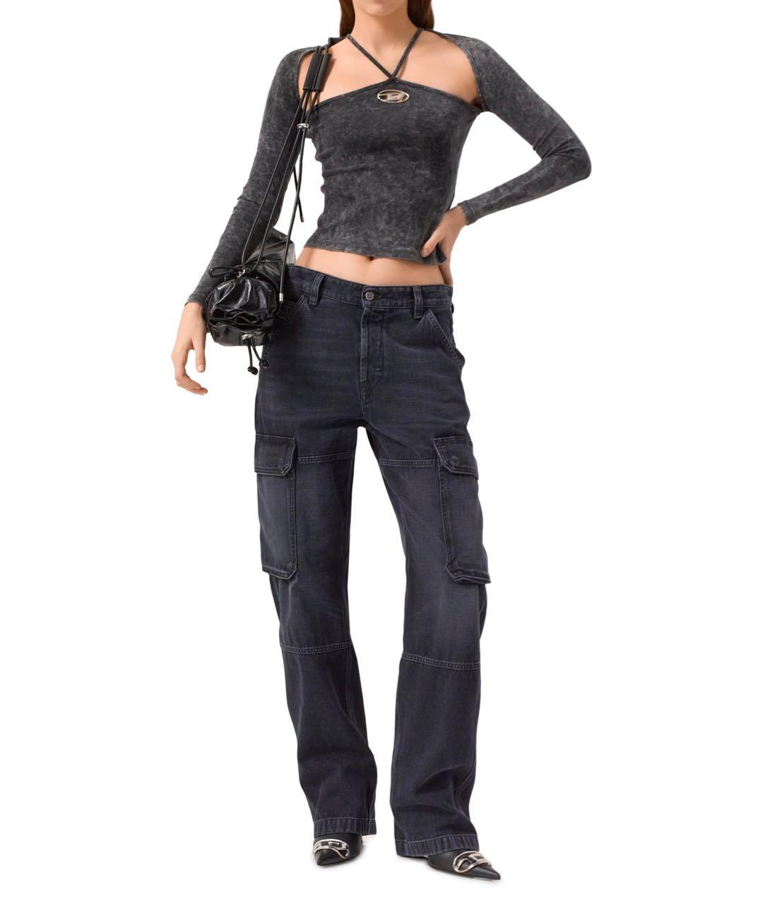 DIESEL Антрацитовый хлопковый кардиган, фото 4