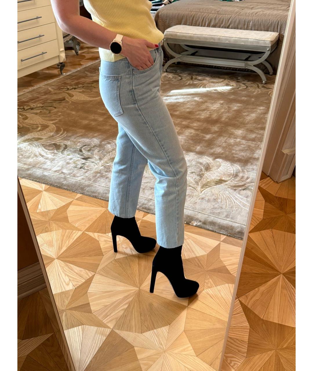 PRADA Черные замшевые ботильоны, фото 8