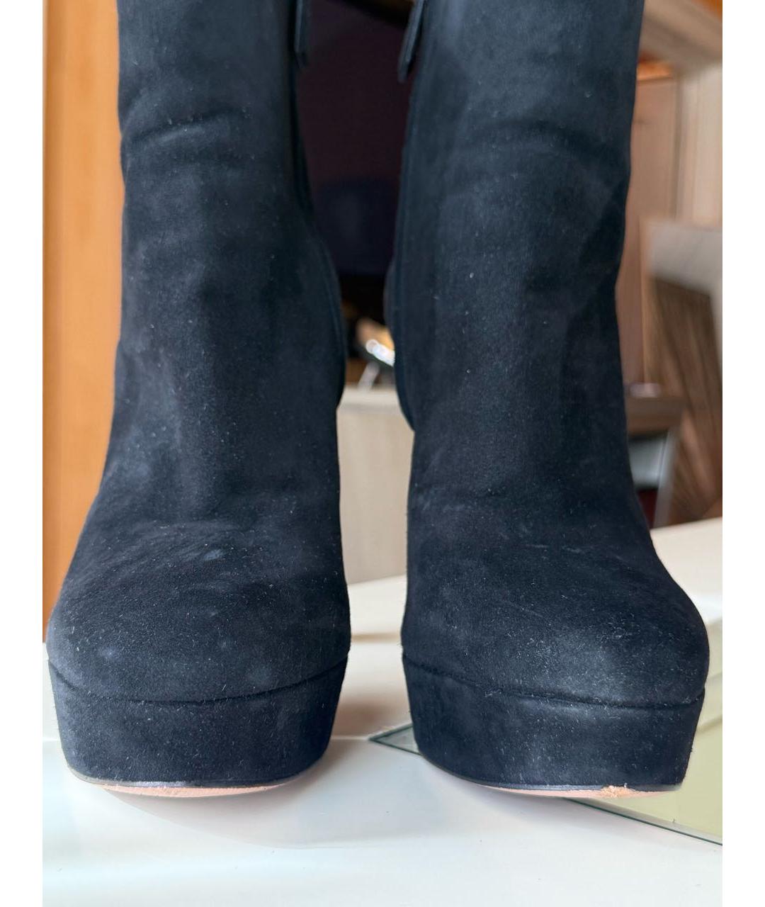 PRADA Черные замшевые ботильоны, фото 3