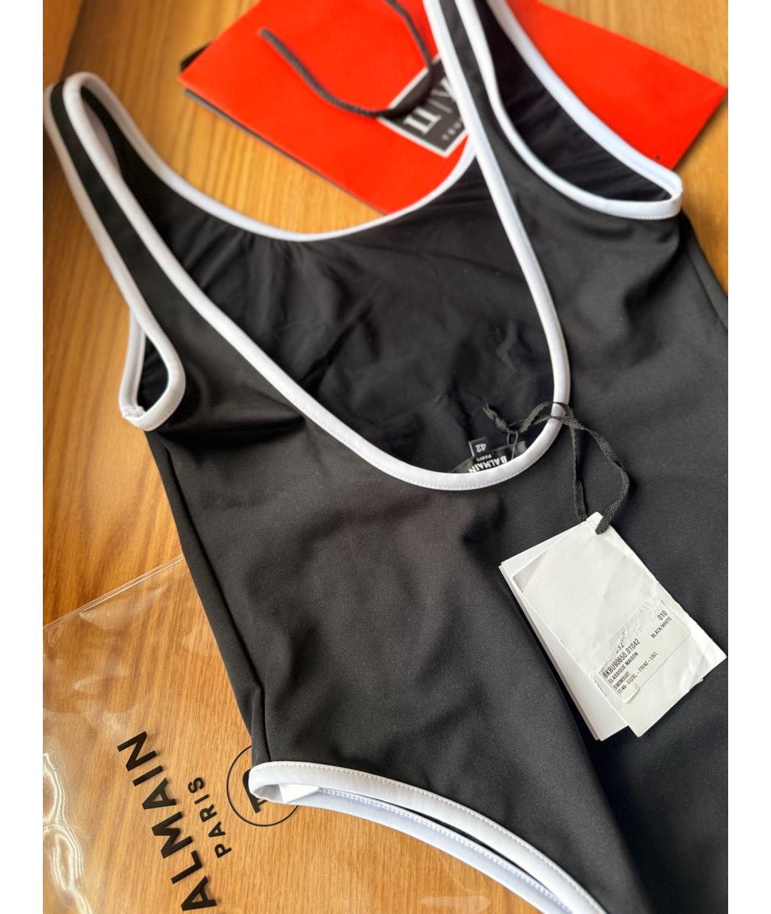 BALMAIN Черный полиамидовый купальник, фото 3