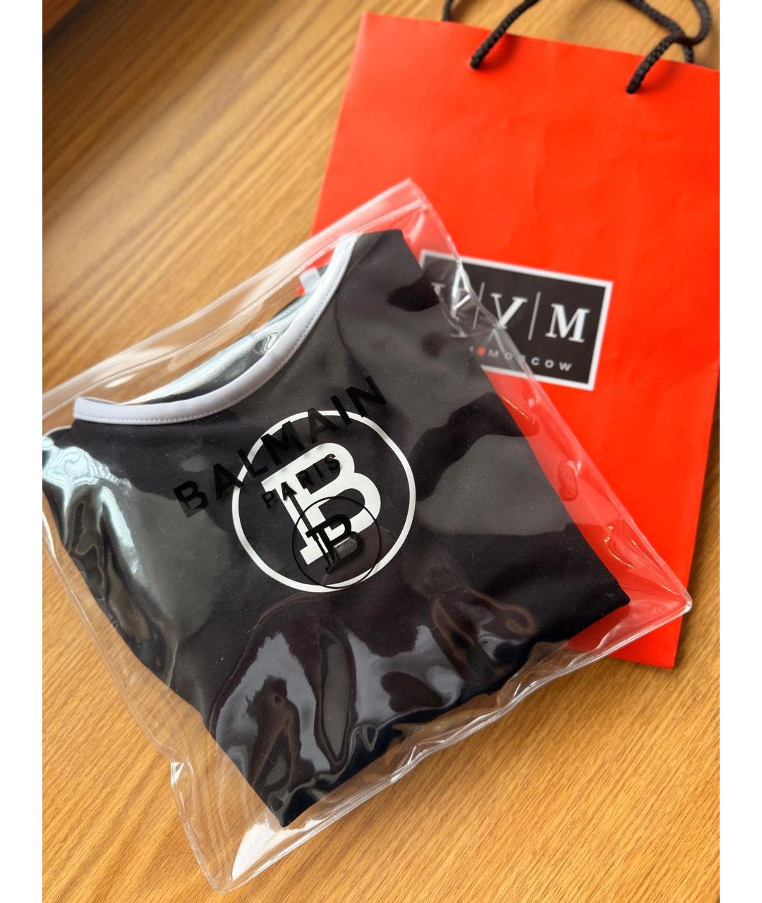 BALMAIN Черный полиамидовый купальник, фото 6