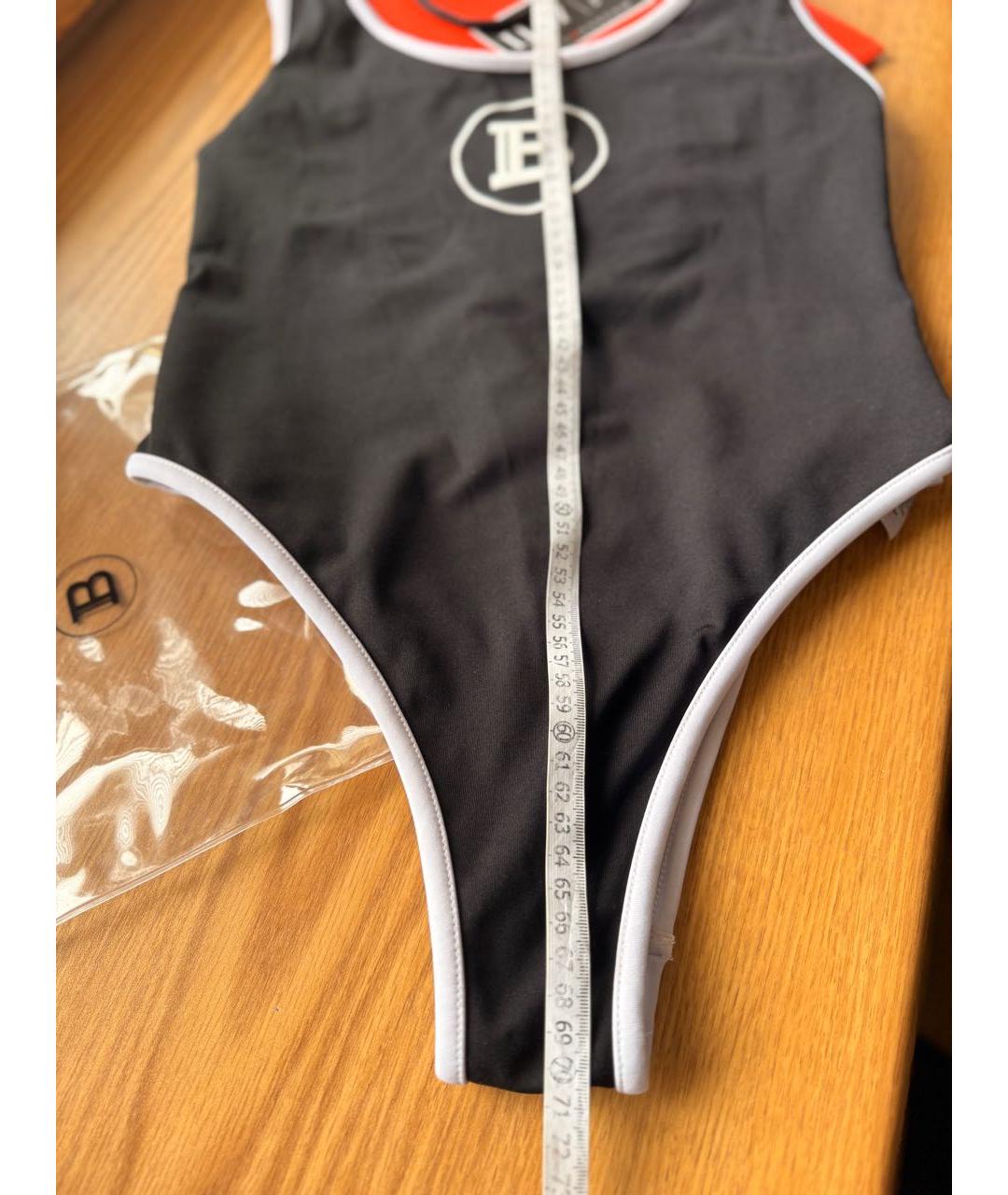 BALMAIN Черный полиамидовый купальник, фото 7