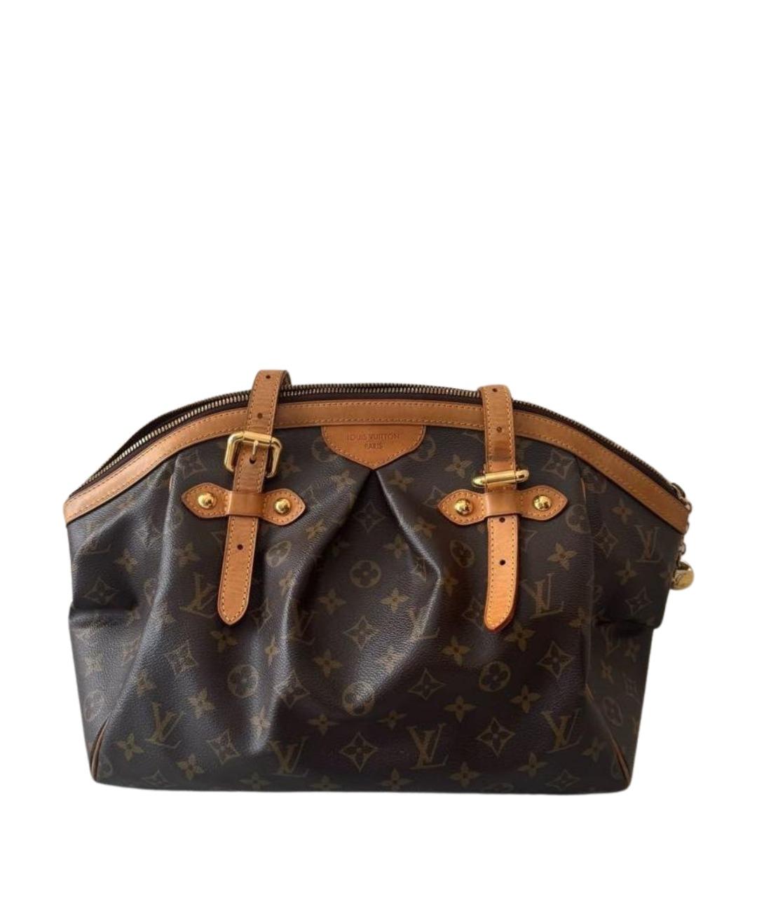 LOUIS VUITTON Коричневая кожаная сумка тоут, фото 1