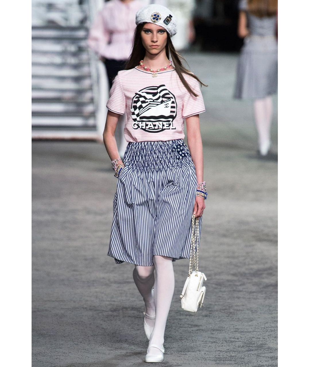 CHANEL Розовая хлопковая футболка, фото 6