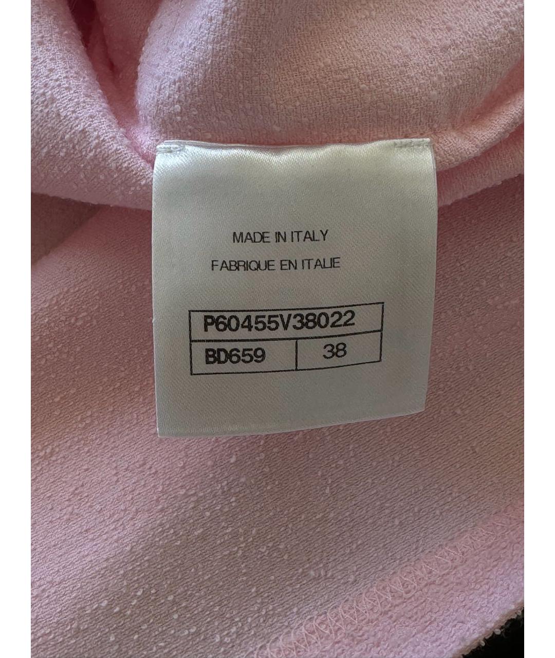 CHANEL Розовая хлопковая футболка, фото 3