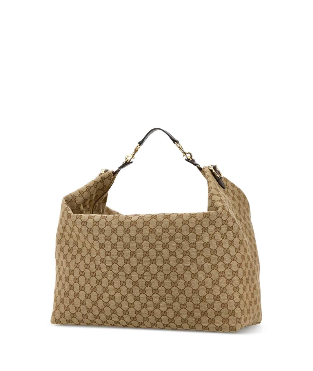 GUCCI Бежевая тканевая сумка на плечо, фото 2