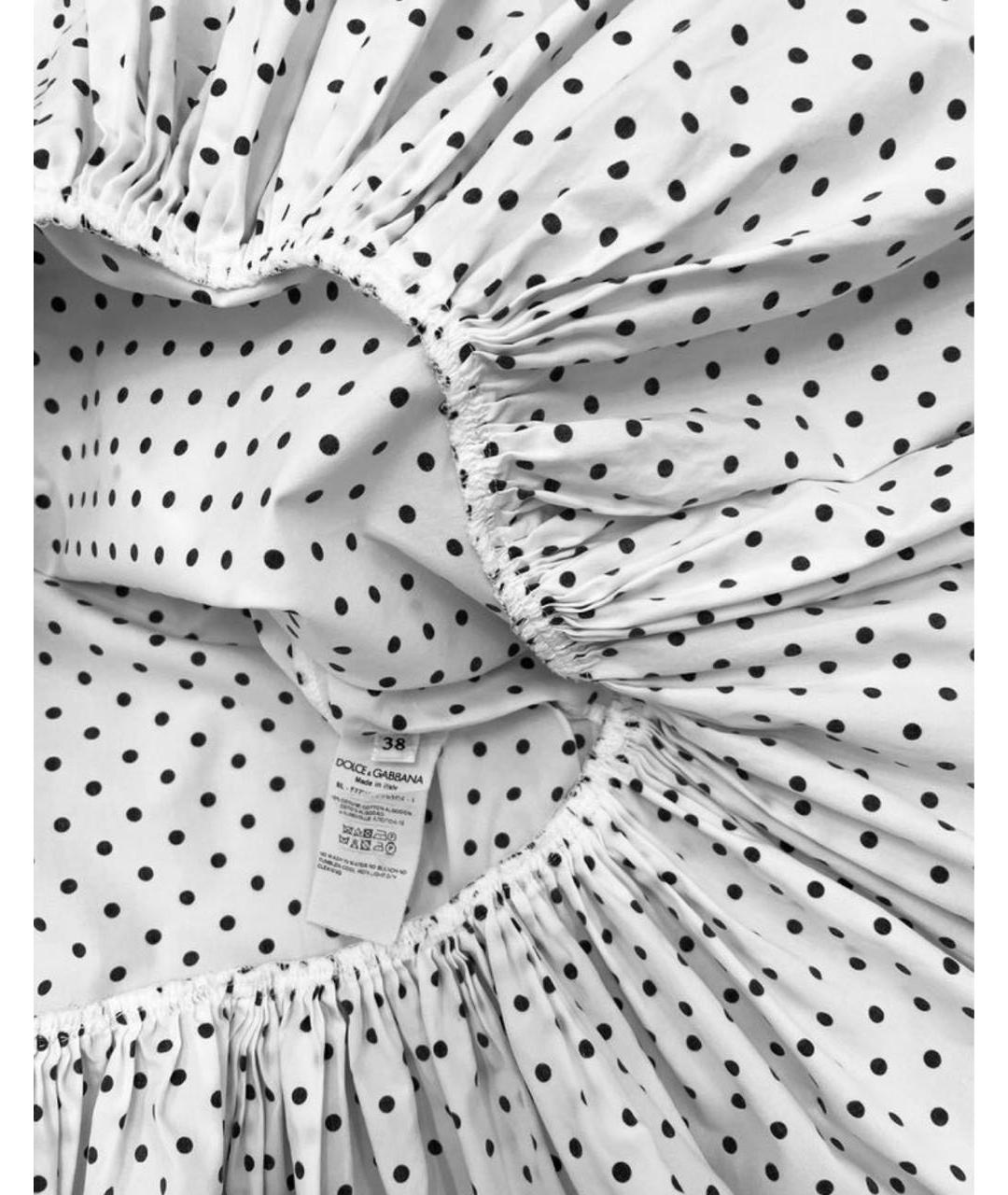 DOLCE&GABBANA Мульти хлопковое повседневное платье, фото 6