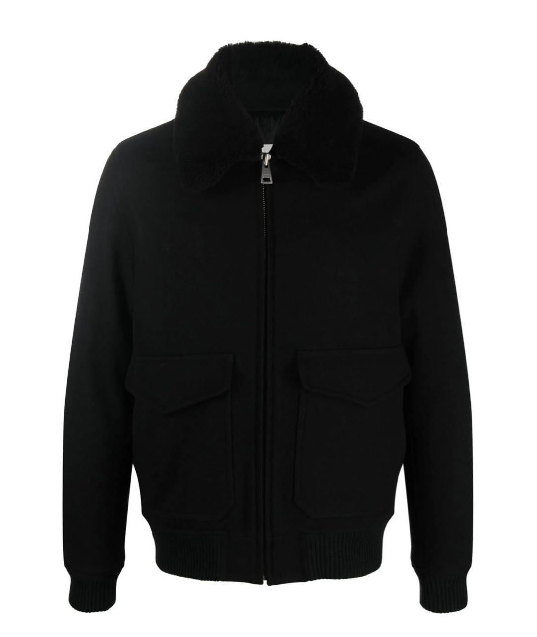 SANDRO Черная кашемировая куртка, фото 1