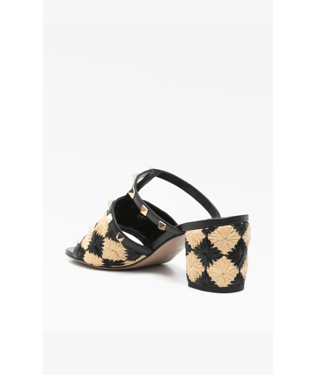 VALENTINO Мульти кожаные босоножки, фото 4