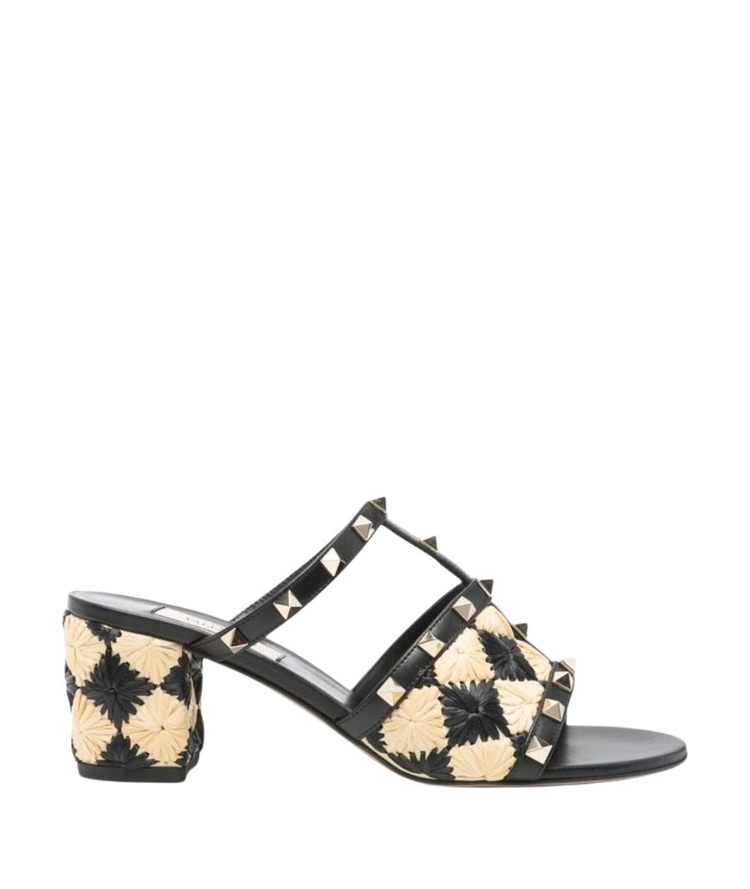 VALENTINO Мульти кожаные босоножки, фото 1