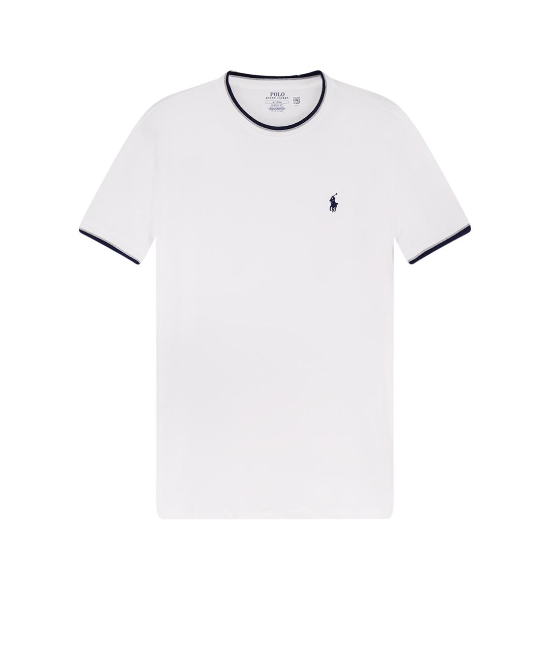 POLO RALPH LAUREN Белая хлопковая футболка, фото 1