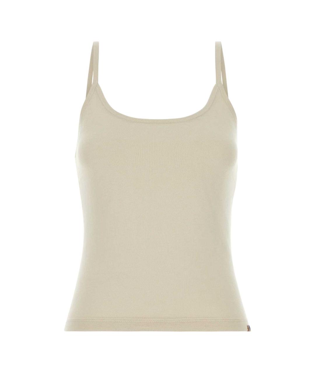 EXTREME CASHMERE Бежевая хлопковая майка, фото 1