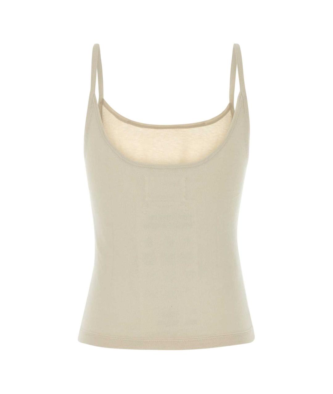 EXTREME CASHMERE Бежевая хлопковая майка, фото 2