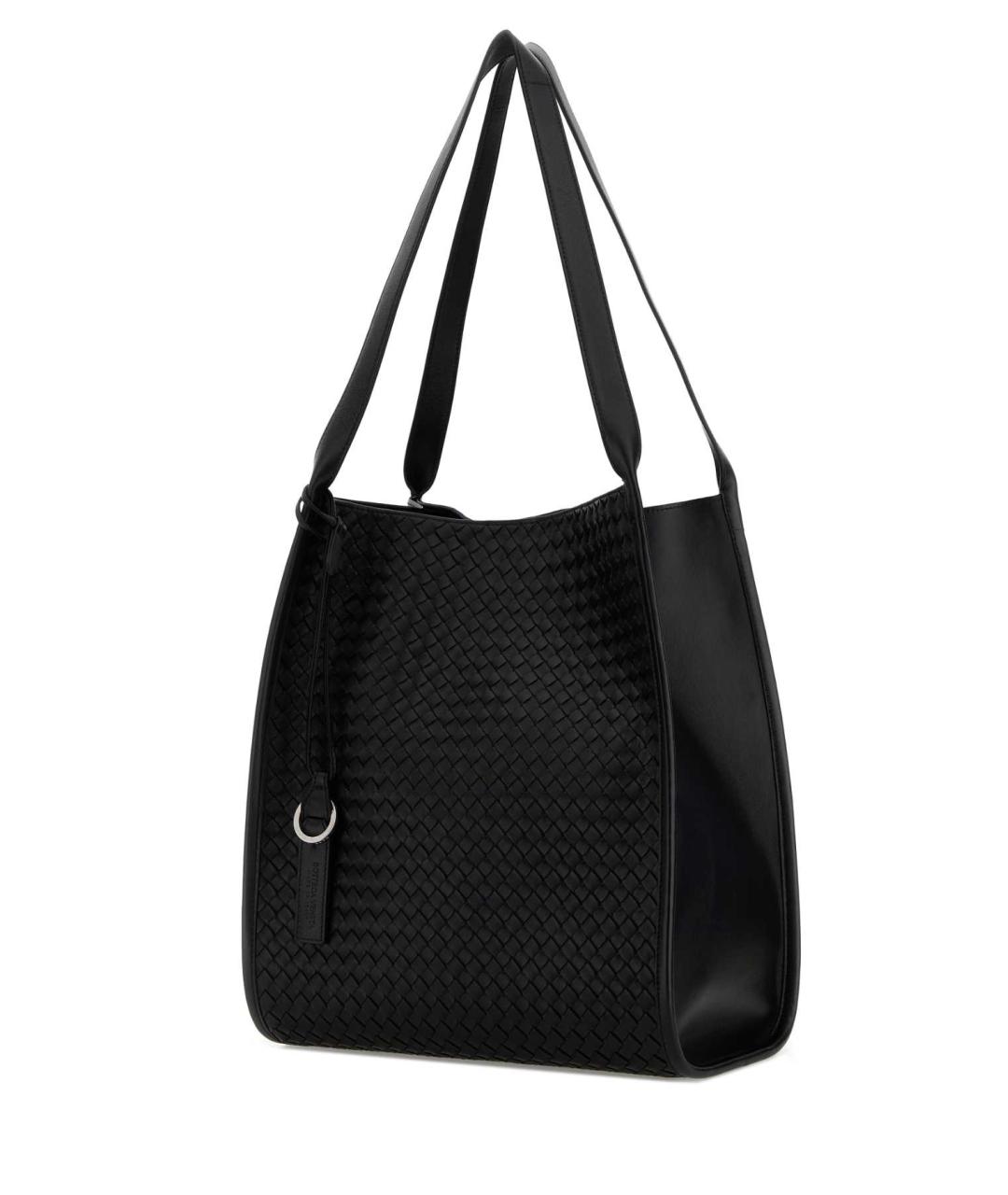 BOTTEGA VENETA Черная кожаная сумка тоут, фото 2