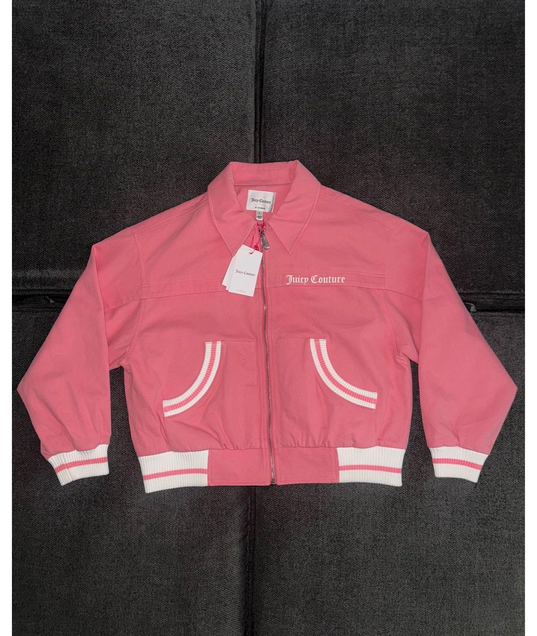 JUICY COUTURE Розовая хлопковая куртка, фото 5