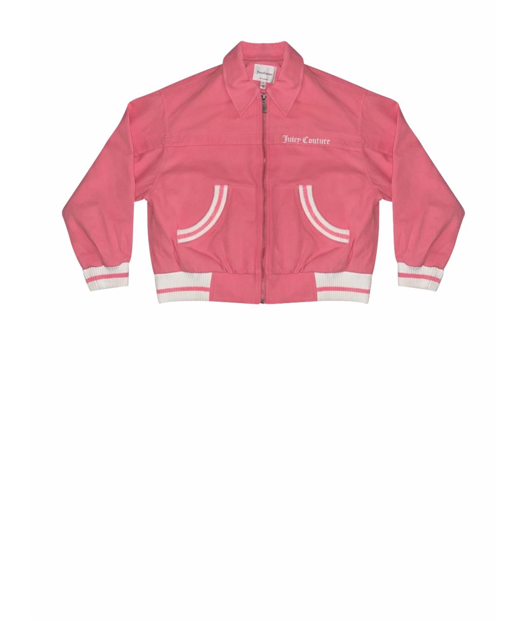 JUICY COUTURE Розовая хлопковая куртка, фото 1