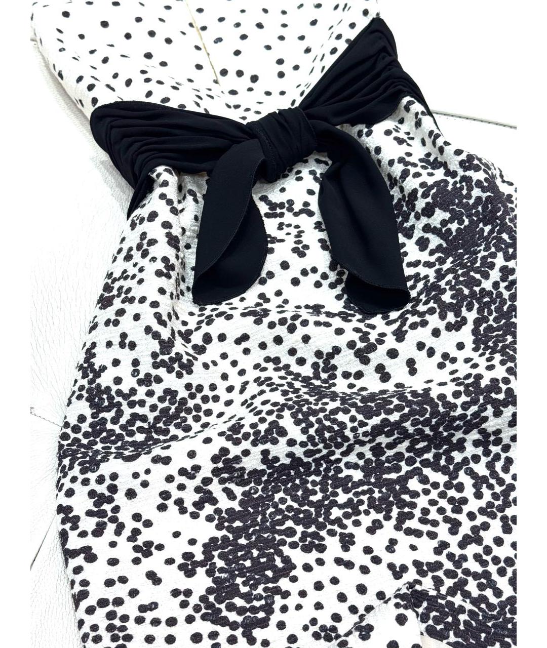 GIAMBATTISTA VALLI Белое хлопковое коктейльное платье, фото 4