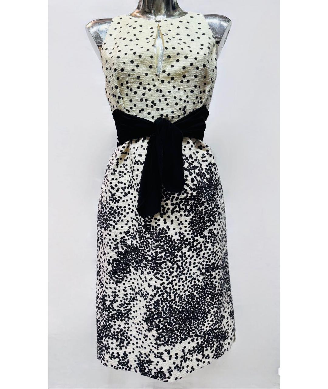 GIAMBATTISTA VALLI Белое хлопковое коктейльное платье, фото 8