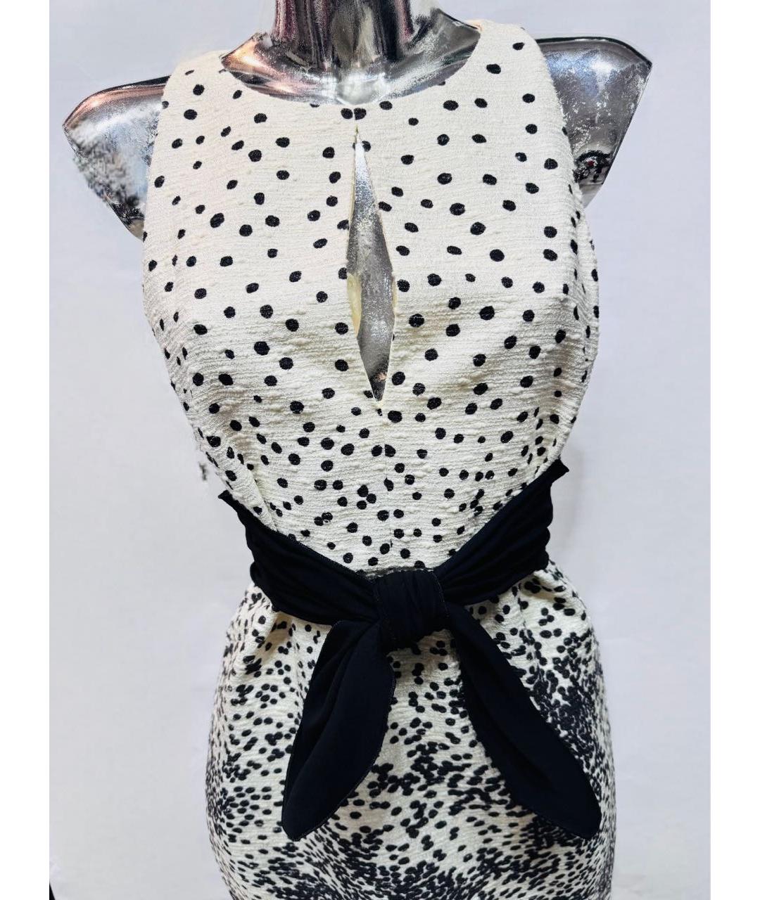 GIAMBATTISTA VALLI Белое хлопковое коктейльное платье, фото 3