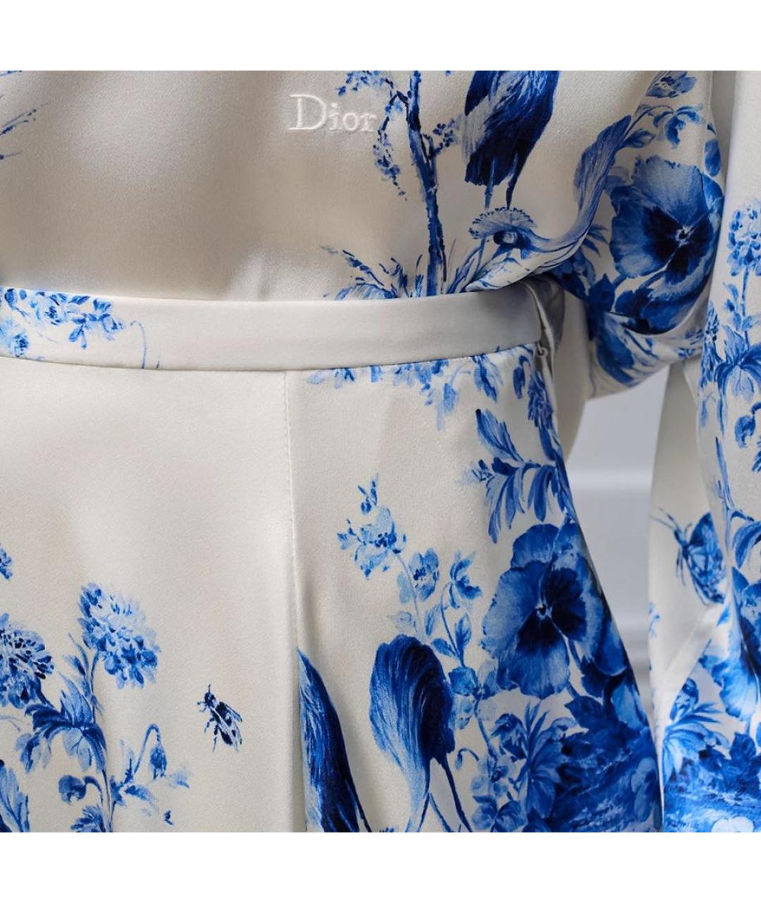 CHRISTIAN DIOR Голубая блузы, фото 4