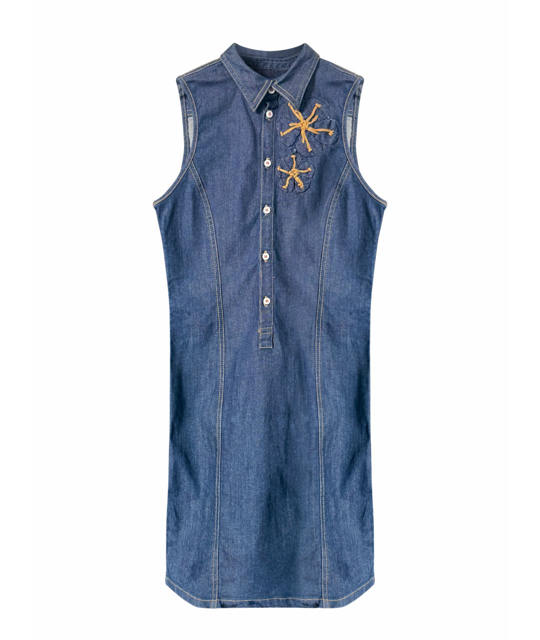 DSQUARED2 Синее деним повседневное платье, фото 1