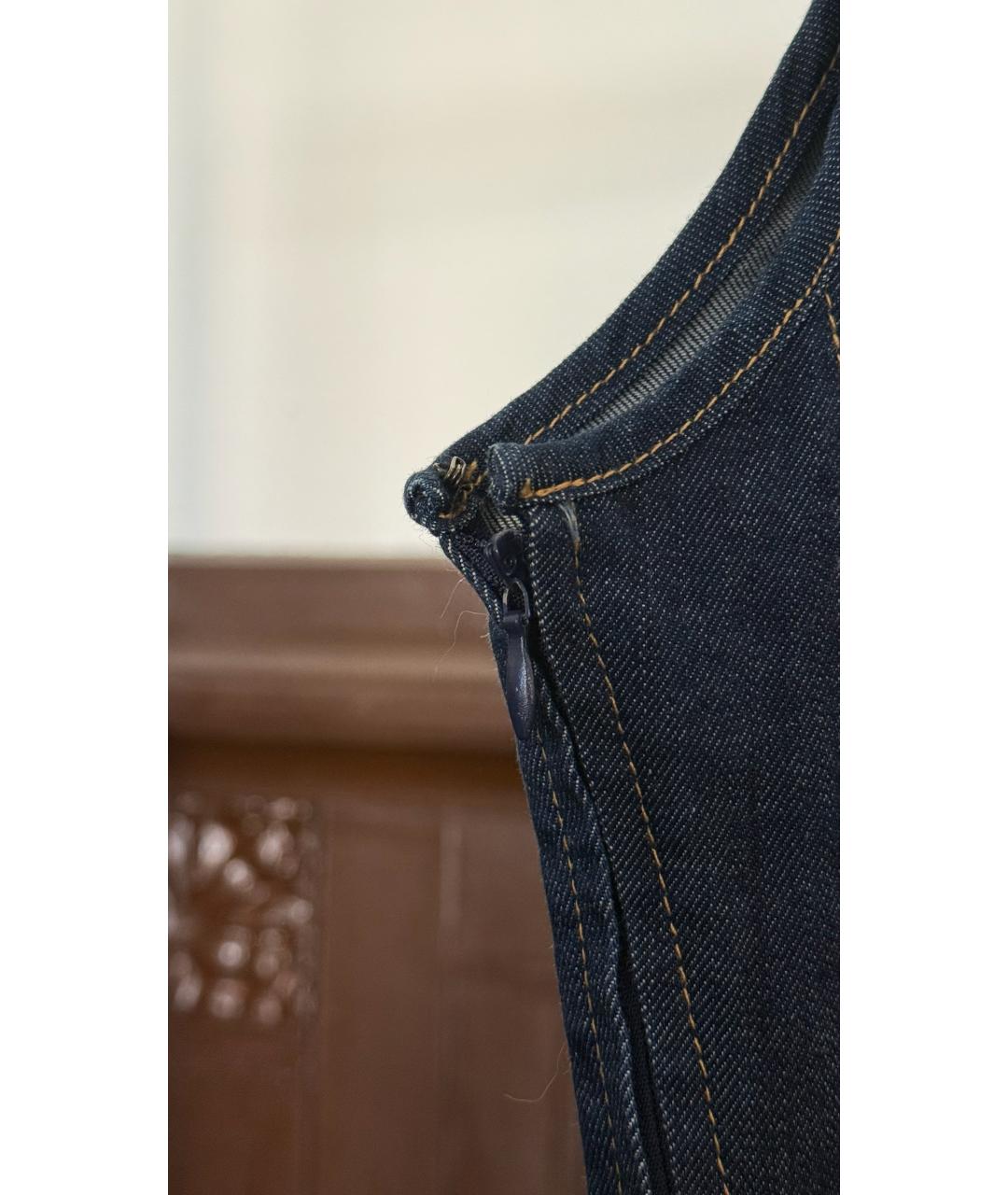 DSQUARED2 Синее деним повседневное платье, фото 4