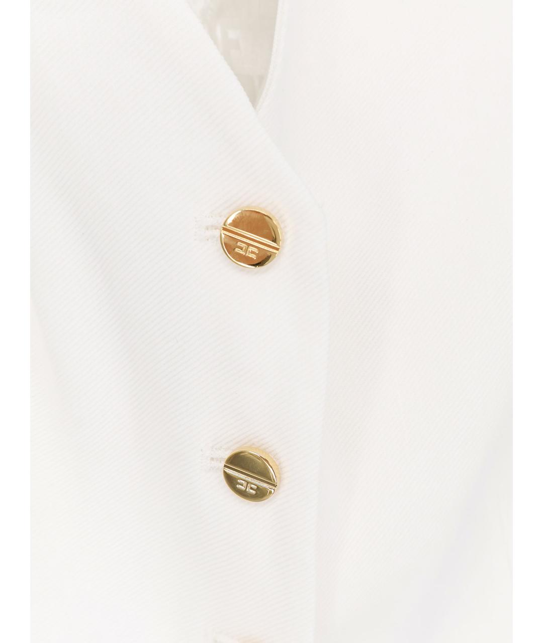 ELISABETTA FRANCHI Бежевый жилет, фото 3