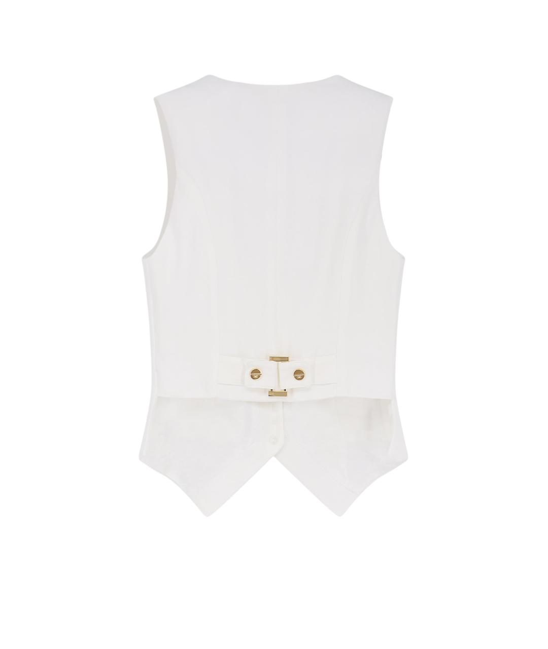 ELISABETTA FRANCHI Бежевый жилет, фото 2