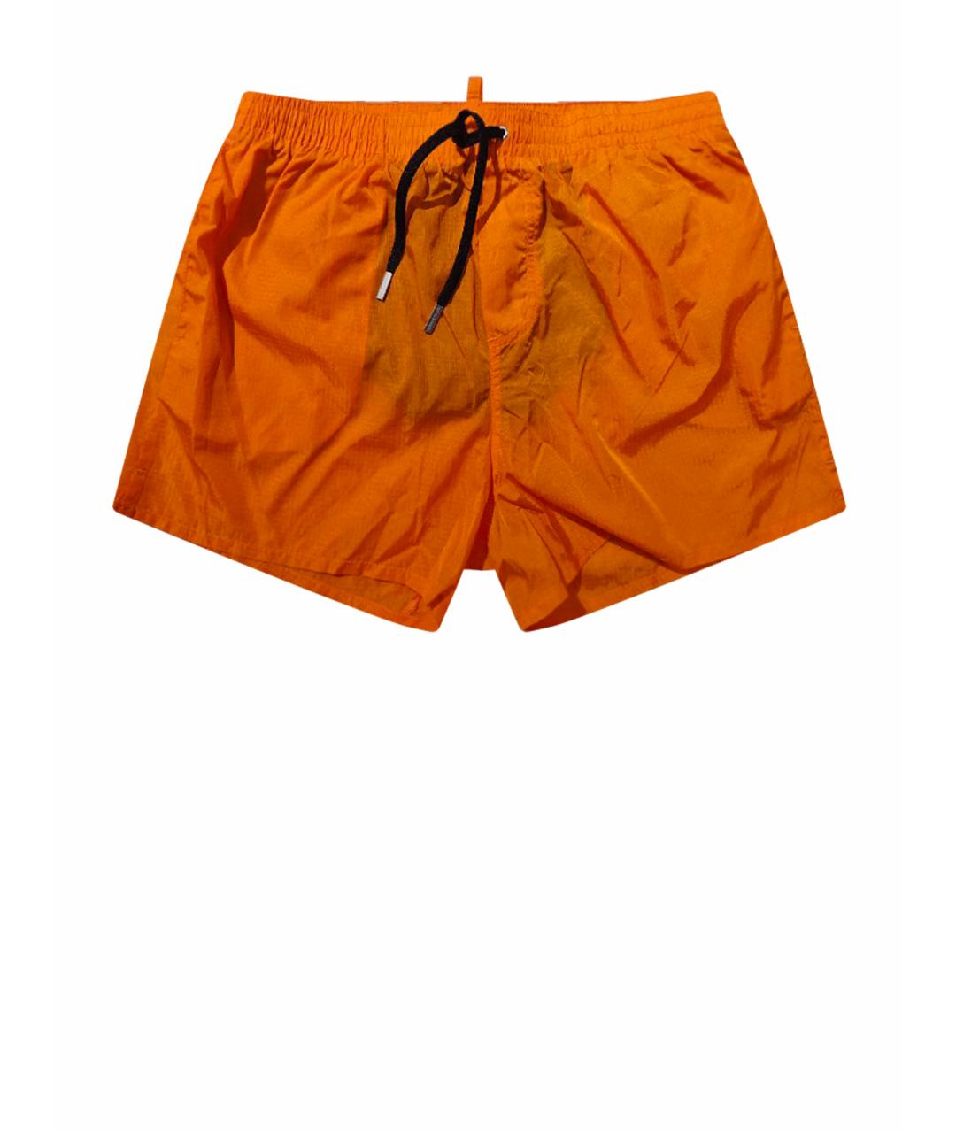 DSQUARED2 Оранжевое полиамидовые шорты, фото 1