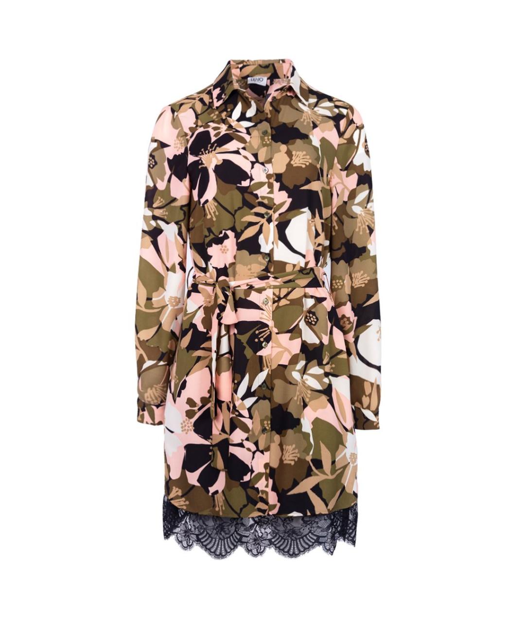 LIU JO Мульти полиэстеровое коктейльное платье, фото 1