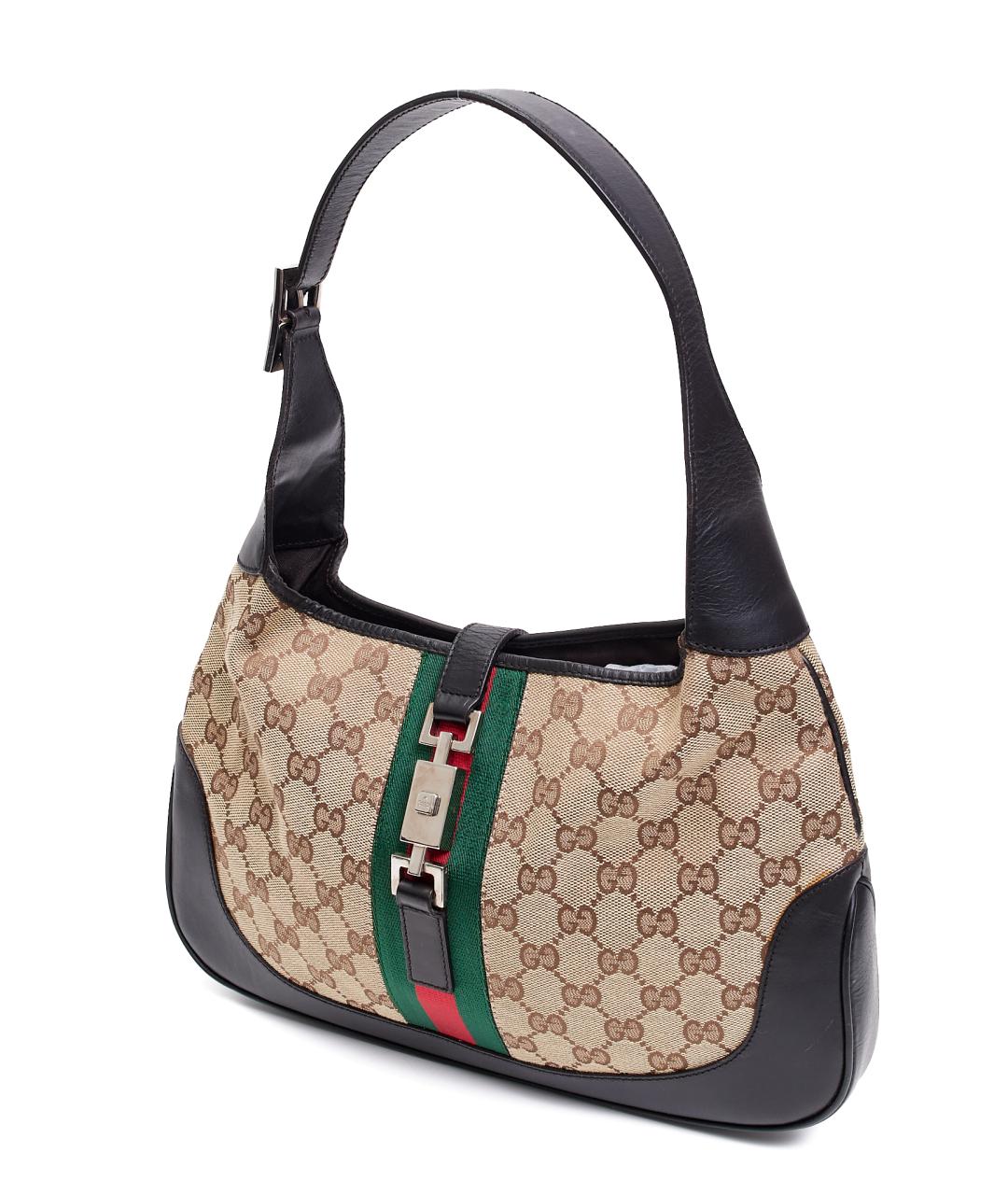 GUCCI Черная кожаная сумка с короткими ручками, фото 3