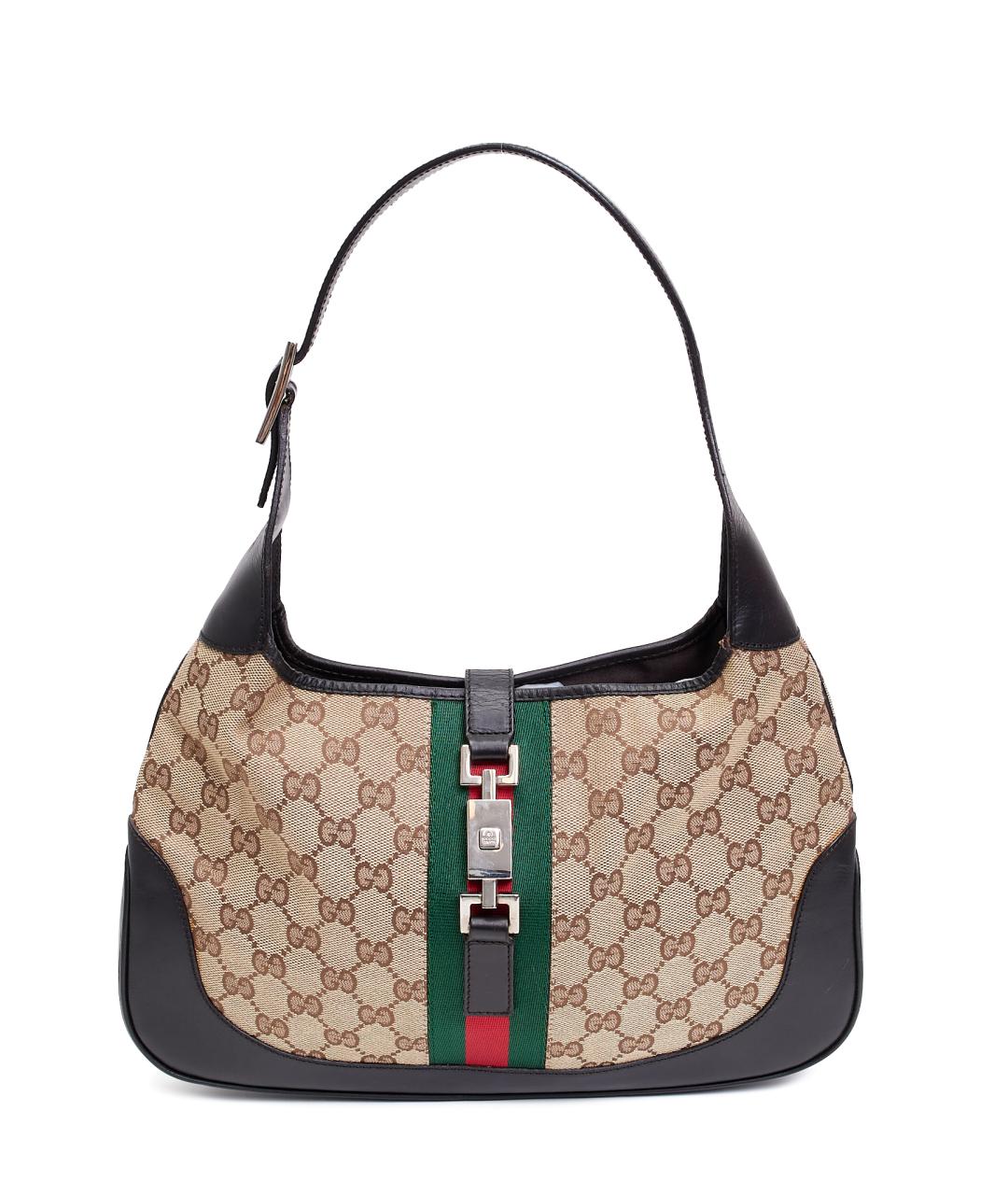 GUCCI Черная кожаная сумка с короткими ручками, фото 1