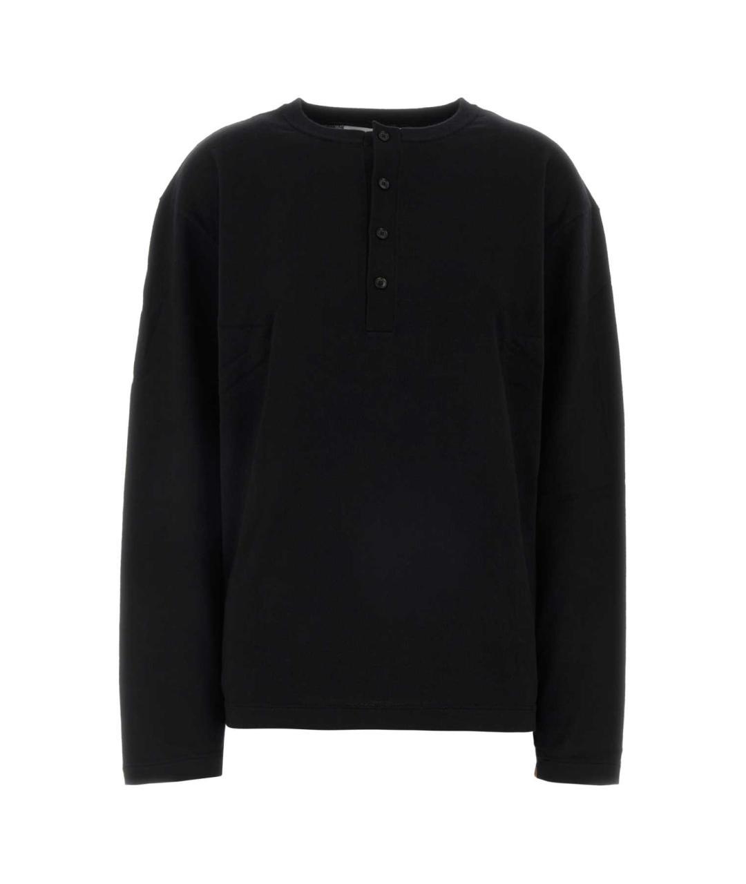 EXTREME CASHMERE Черный хлопковый джемпер / свитер, фото 3