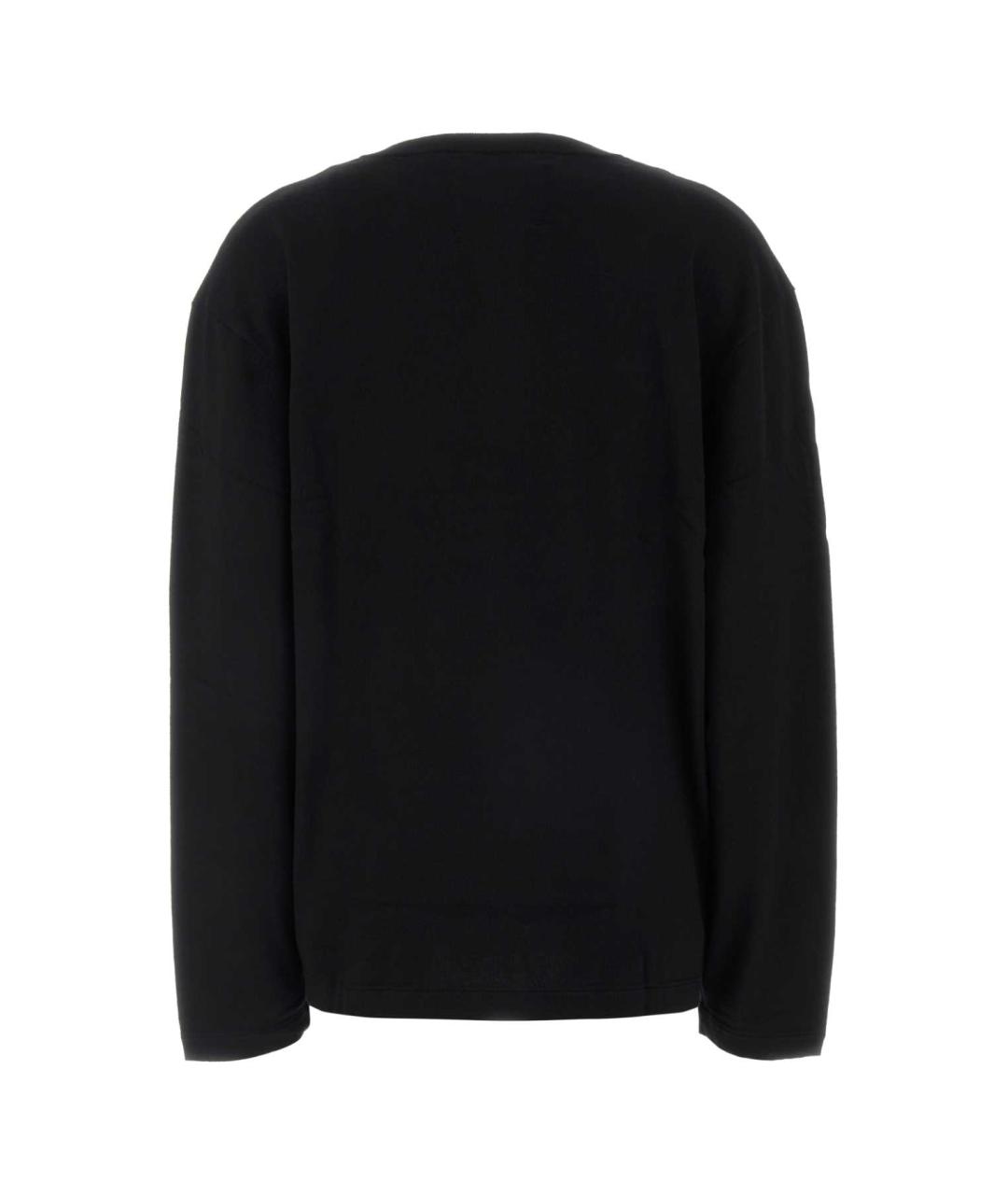 EXTREME CASHMERE Черный хлопковый джемпер / свитер, фото 2