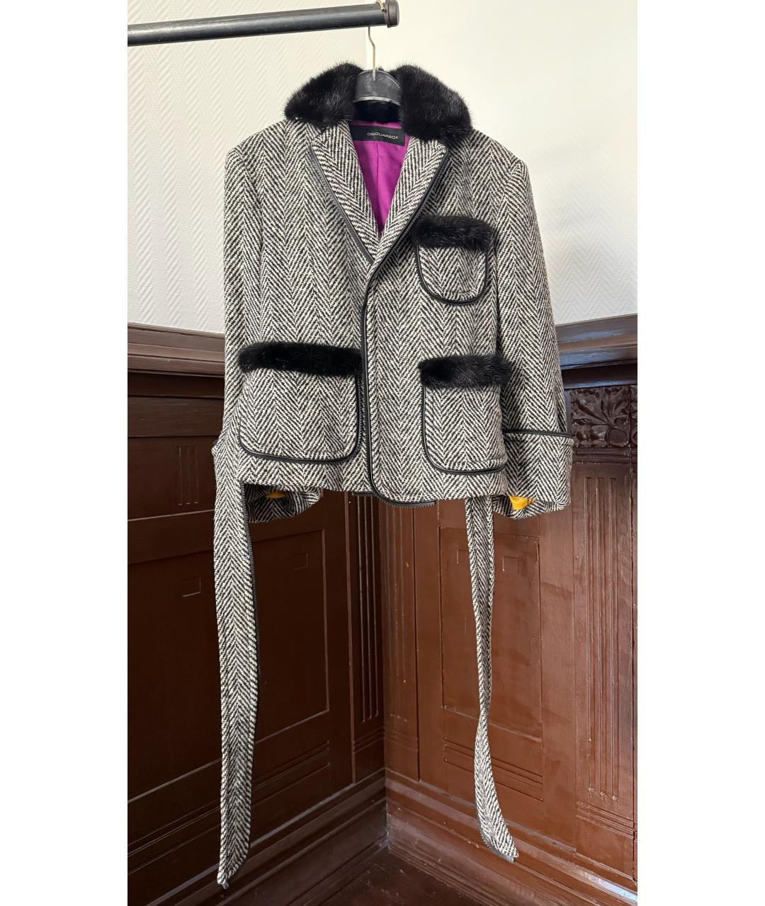 DSQUARED2 Серый жакет/пиджак, фото 7