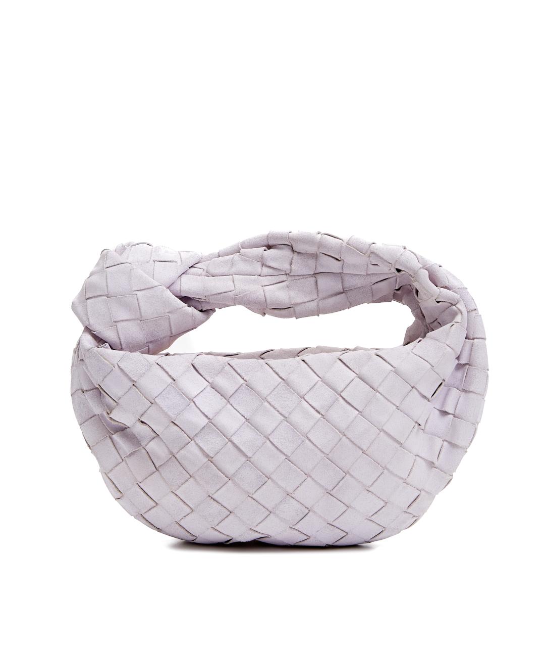 BOTTEGA VENETA Фиолетовая кожаная сумка с короткими ручками, фото 3