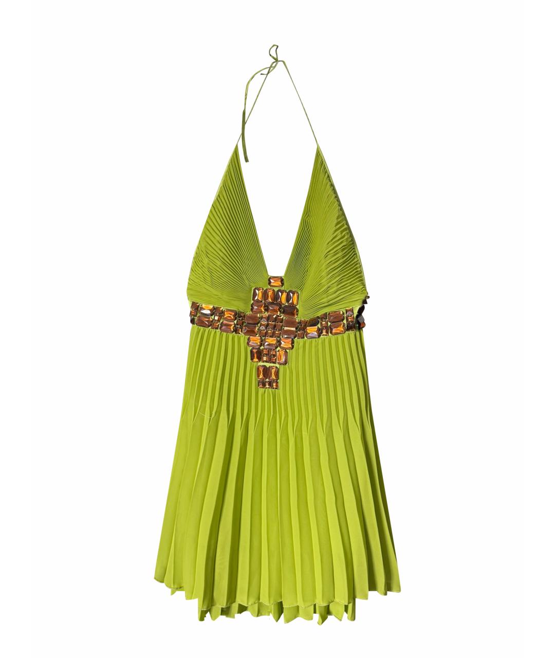 JUST CAVALLI Зеленые вечернее платье, фото 1