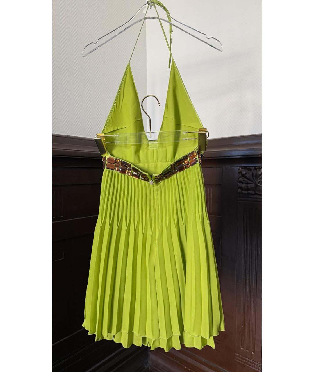 JUST CAVALLI Зеленые вечернее платье, фото 2